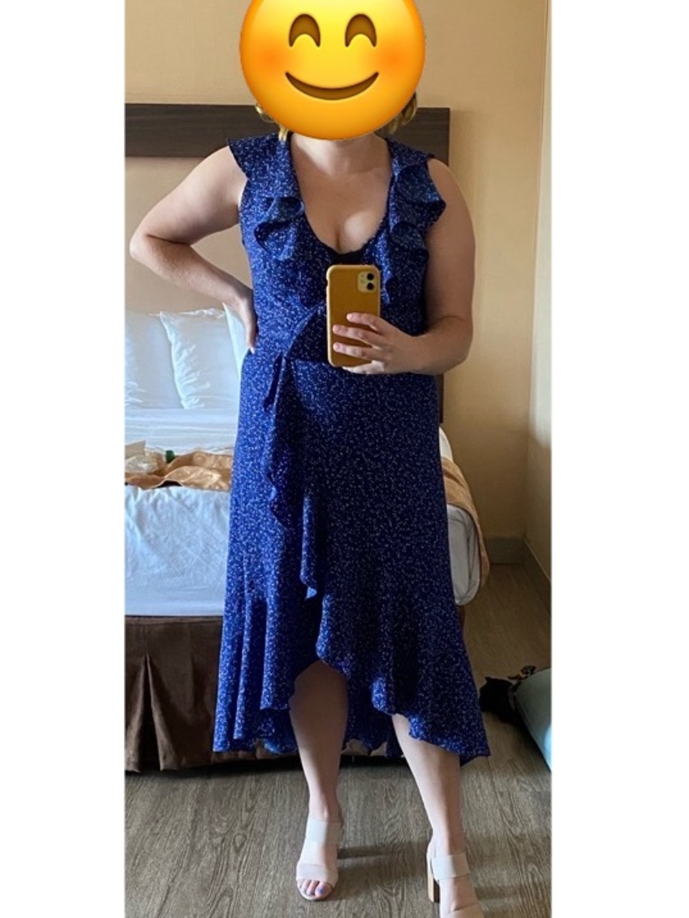Max Studio Ruffle Wrap Dress